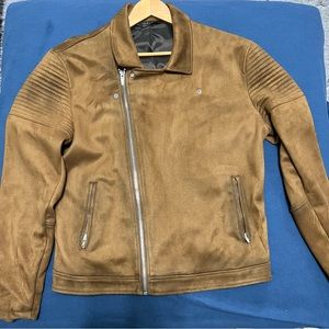 Mens Zara suede Biker jacket size XXL